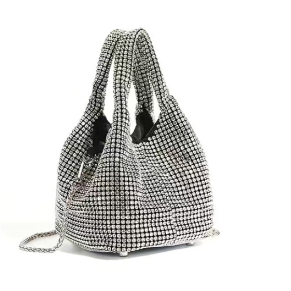 Sliver Rhinestone Bag/Crossbody - Picture 5 of 16